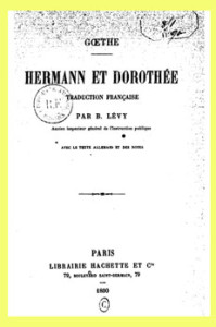 Hermann et Dorothée. Goethe